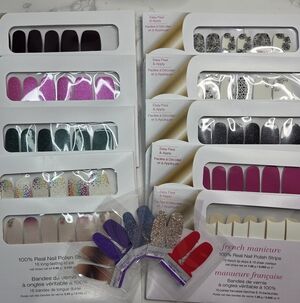 Grab Bag # 22: Color Street Press-On Nails - Pink, Purple, Silver, Black